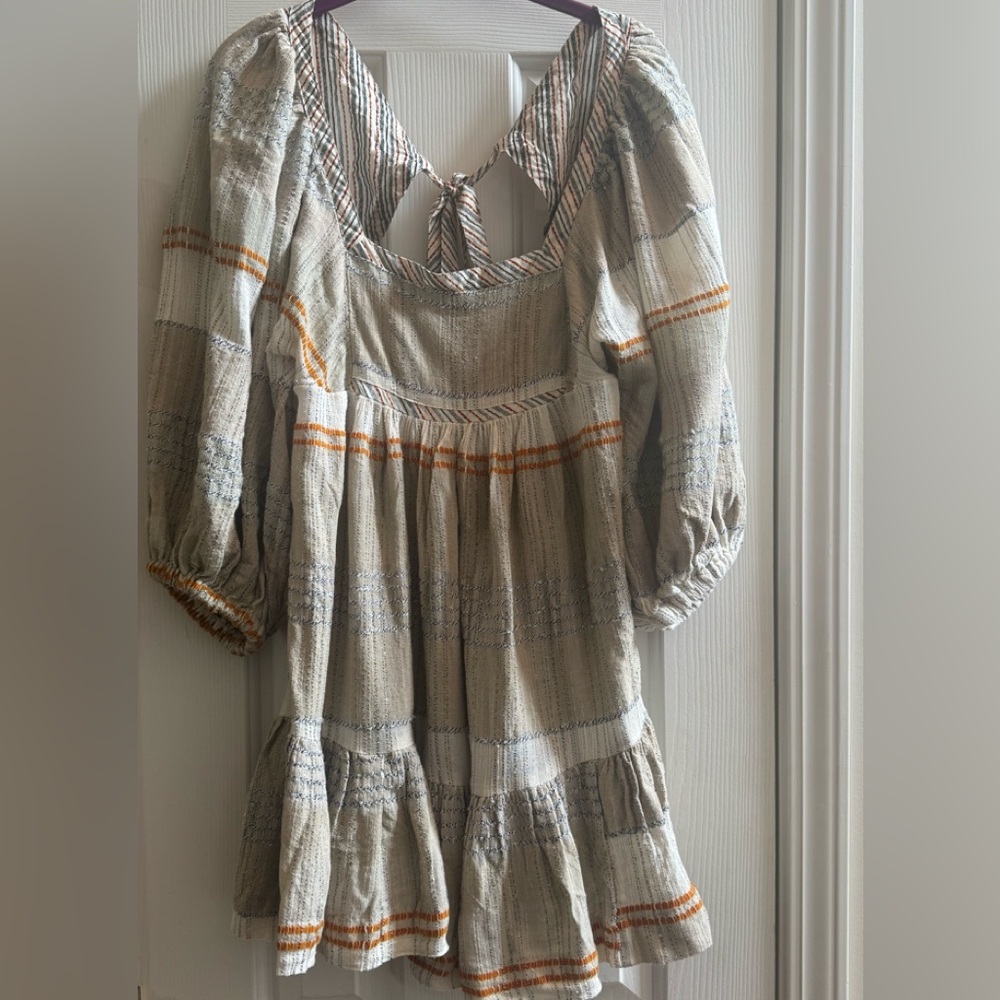 Free People All Lined Up Mini Dress